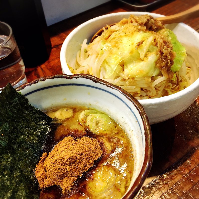 濃厚つけめんジロベジのせ(麺処 井の庄 立川 （めんどころ いのしょう）)