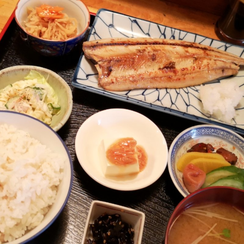 さんまの開き定食(いき成 （いきなり）)