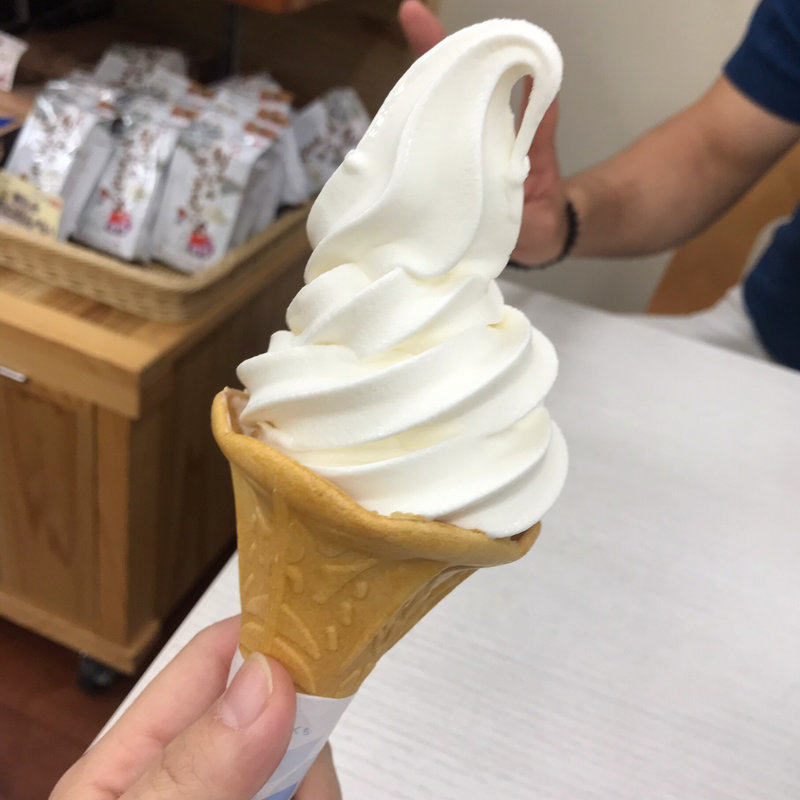 岩泉ヨーグルト入りバニラアイス(道の駅いわいずみ )