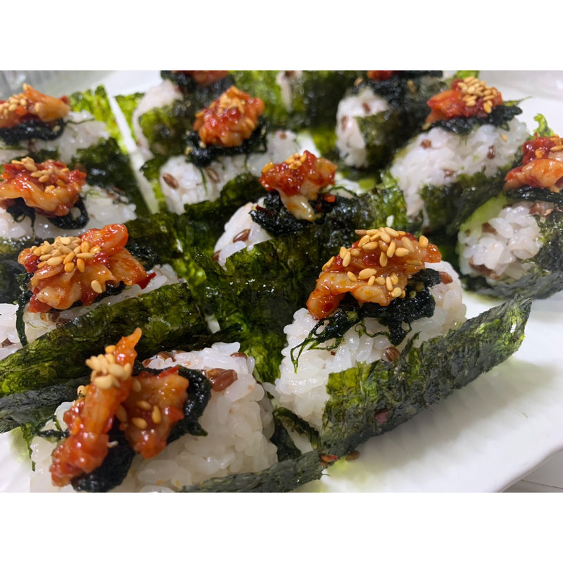 本日のおすすめ チャンジャおにぎり(おうちごはん わりかん)