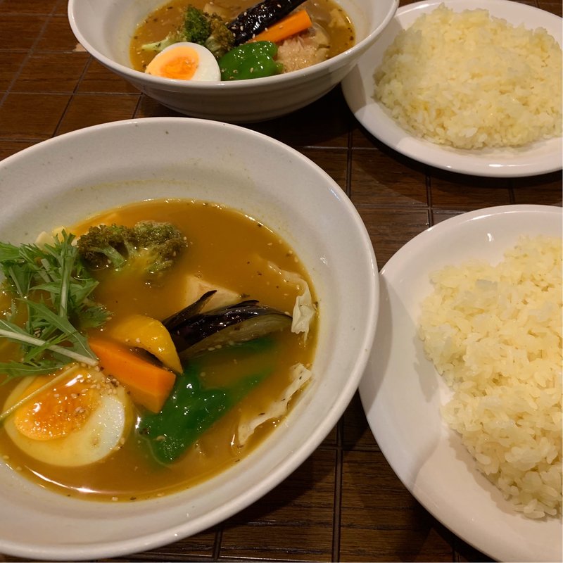 ベジタブルのスープカレー(スープカレー シュクル)