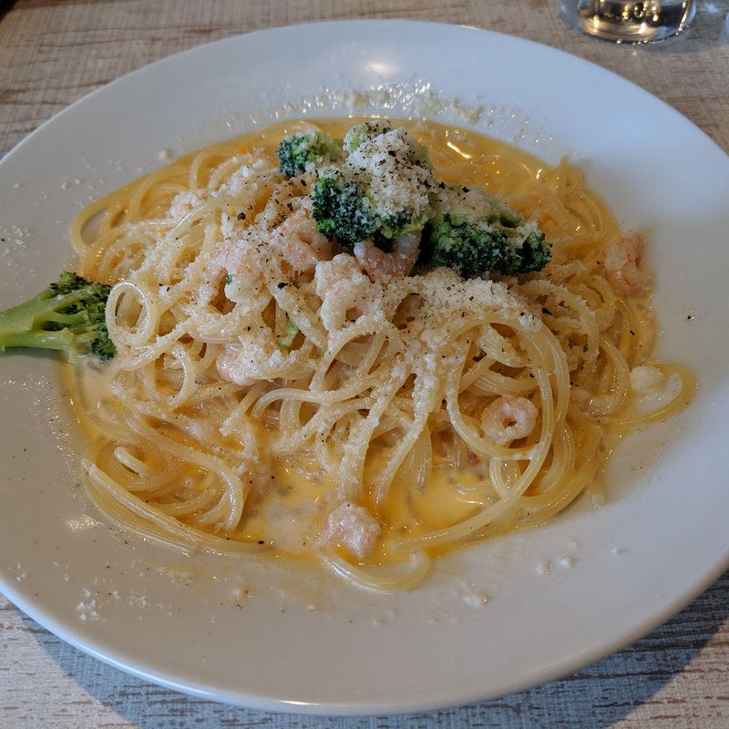 小エビとブロッコリーのクリーム(Creativo Cafe Italiano unotto)