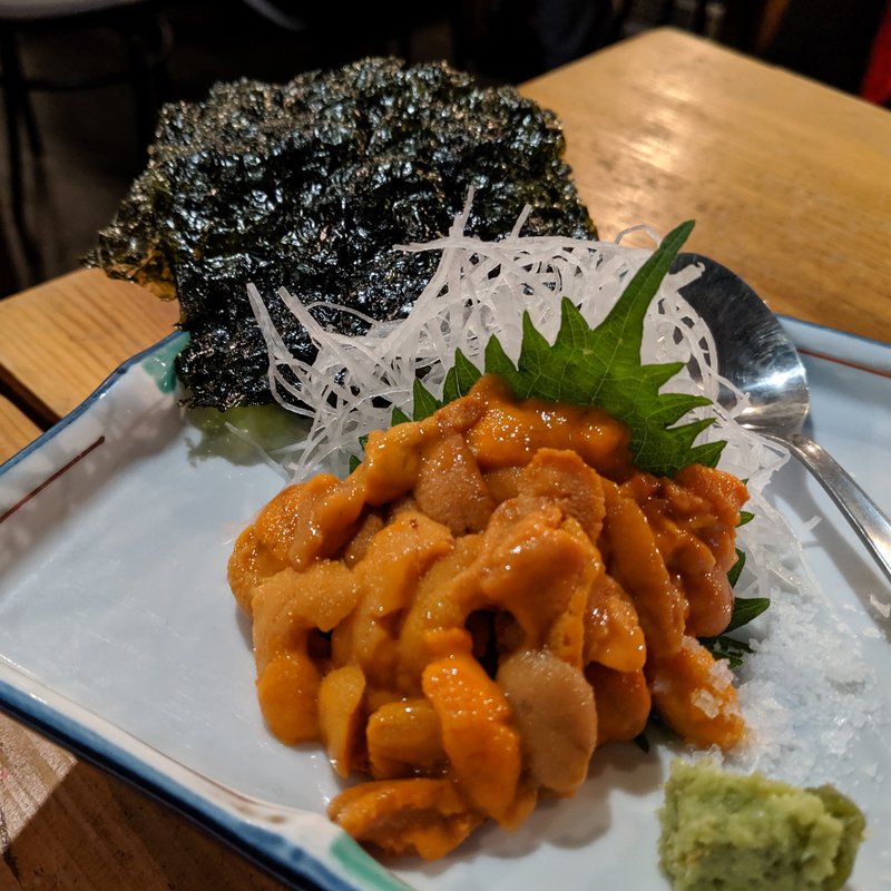 雲丹(季楽酒場 おっきゃがり 福島)