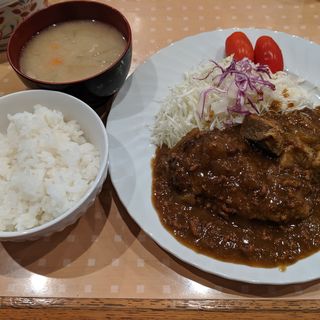ビーフシチューカレー定食(きらら)