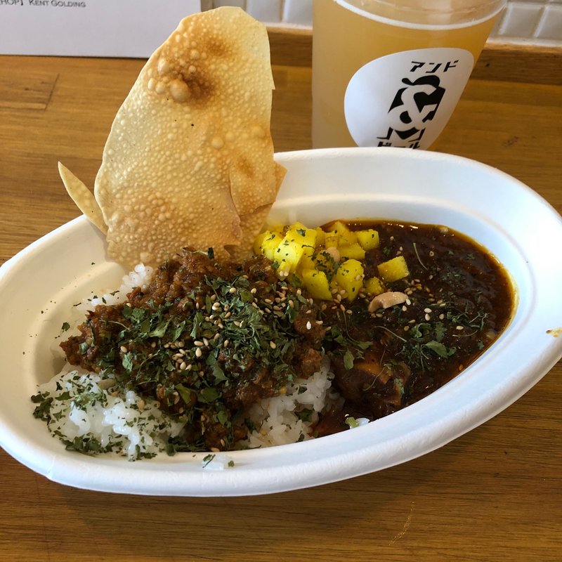 合いがけカレー(アンドビール)