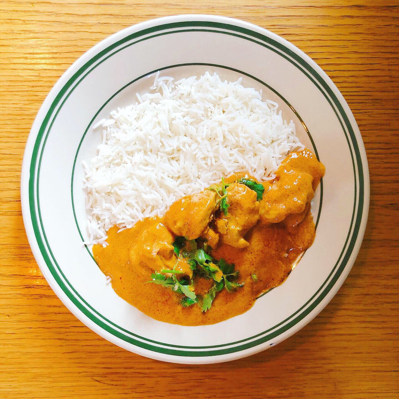 梅バターチキン(肉とスパイス JINDARI)