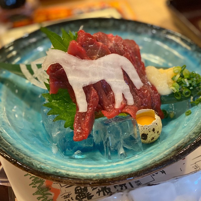 馬刺し(超グルメ回転すし 武蔵丸 豊川本店)