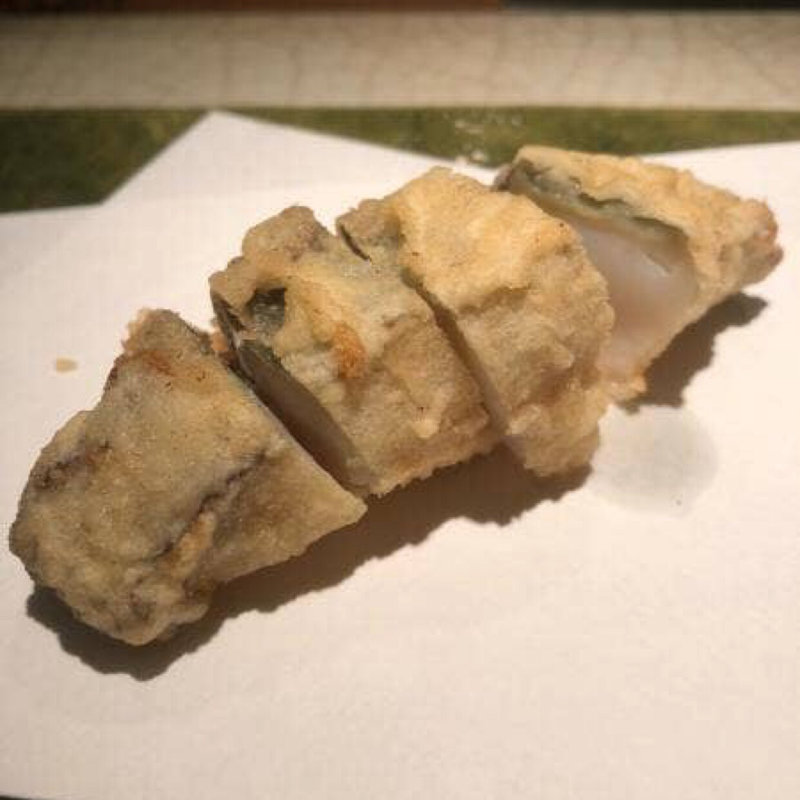 鮑(天婦羅なかがわ)