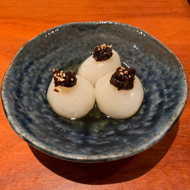 玉こんにゃく八丁味噌田楽(嬉し庵(滝の湯))