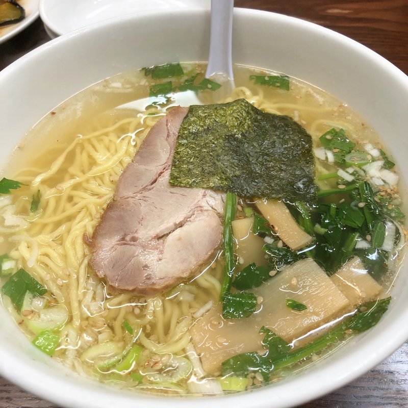大葉塩ラーメン(中華料理 南京亭 新所沢店)