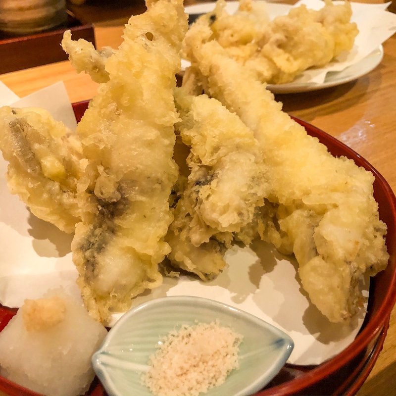 げんげの天ぷら(居酒屋 艶次郎 )