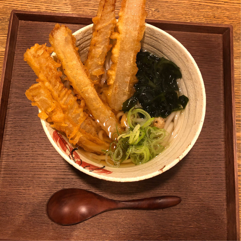 大根天うどん(牛テールうどん 和尾(わび))