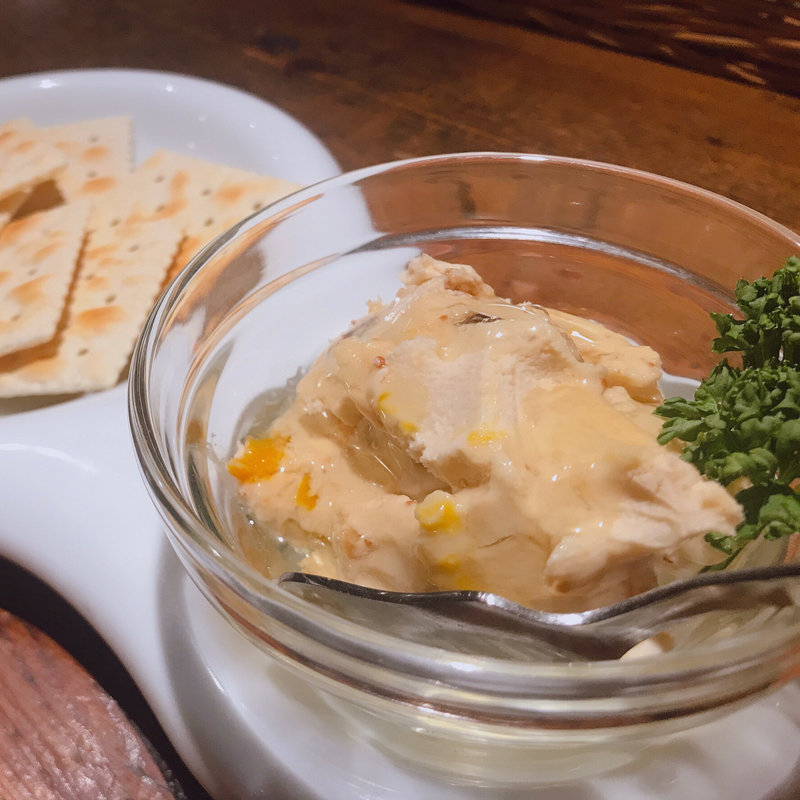 無花果とマンゴーのクリームチーズ和え(和IN場 MARU ワインバマル 日吉)