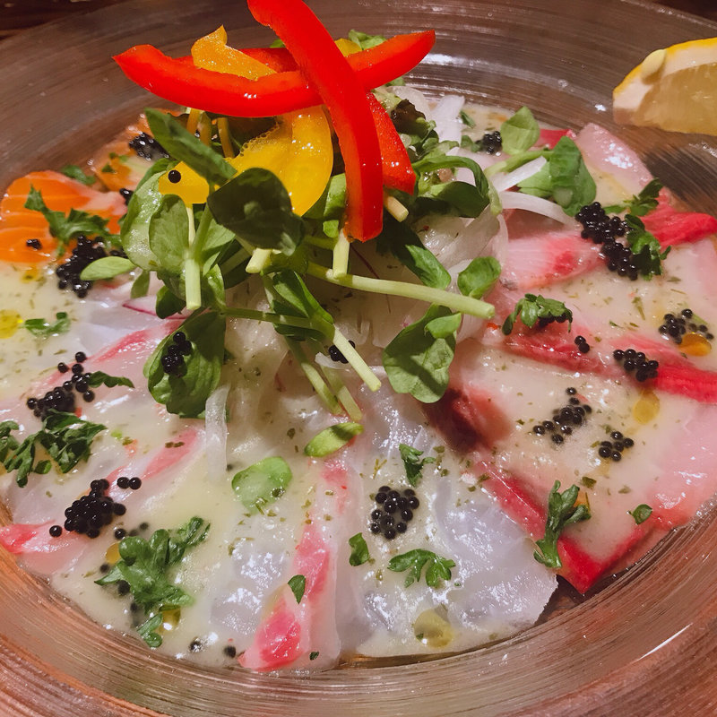 特製！！海鮮カルパッチョ(和IN場 MARU ワインバマル 日吉)