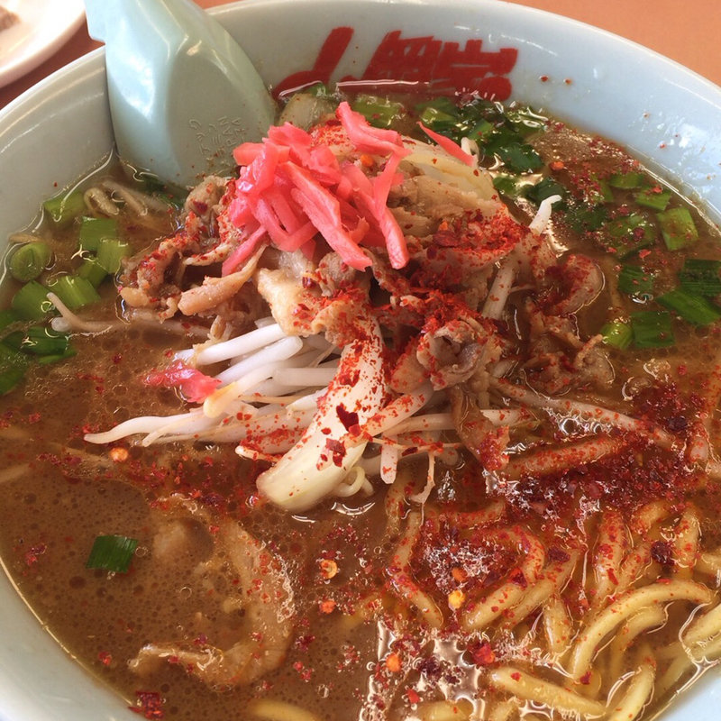 旨辛豚バラもやしラーメン(ラーメン山岡家 厚木店)