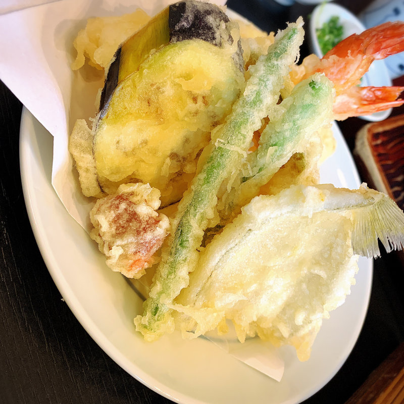 天ぷら盛り合わせ(三瀬そば)