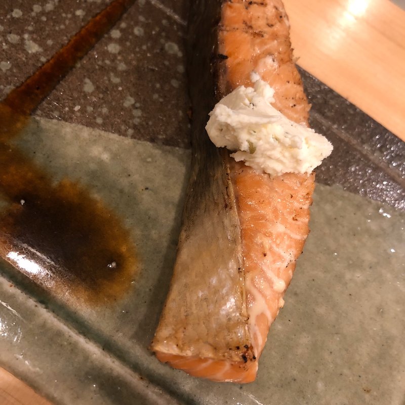 鮭とクリームチーズ(熟成魚と酒.jp 春夏冬)