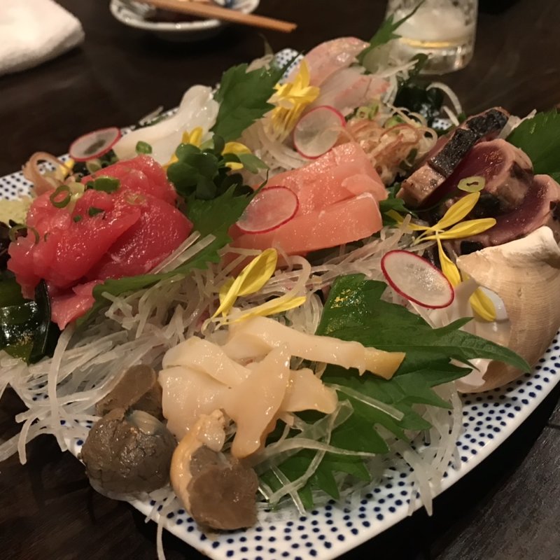 刺身盛り合わせ(駅前囲酒屋 狼煙 （ノロシ）)