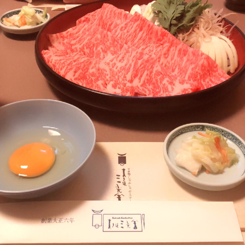 特選牛ロースすき焼(すき焼 三光舎 旭川店)