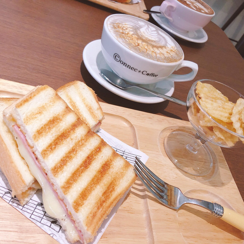 ホットサンドハムチーズ(ConnectCoffee(コネクトコーヒー))