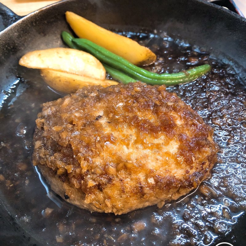 ジョージハンバーグセット(ミスタージョージ 東合川本店)