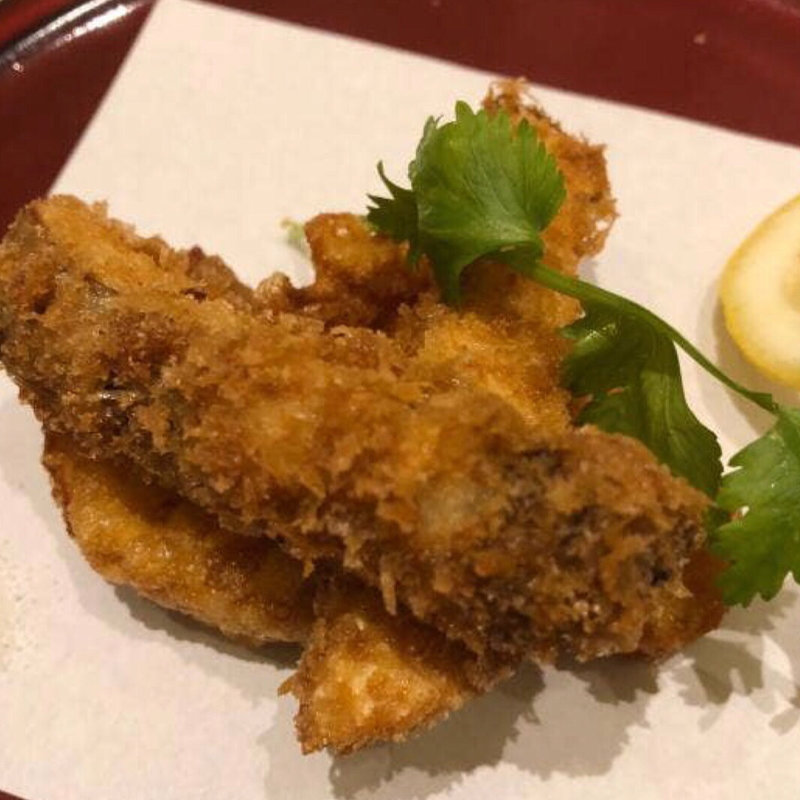 真子鰈と松茸の揚げ物(中国料理 礼華 四君子草 日比谷ミッドタウン店)