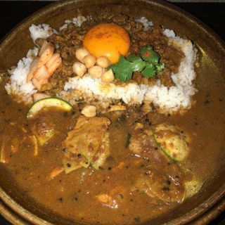 SPICE  Chiken CURRY&キーマCURRYのあいがけ(SPICE POST)