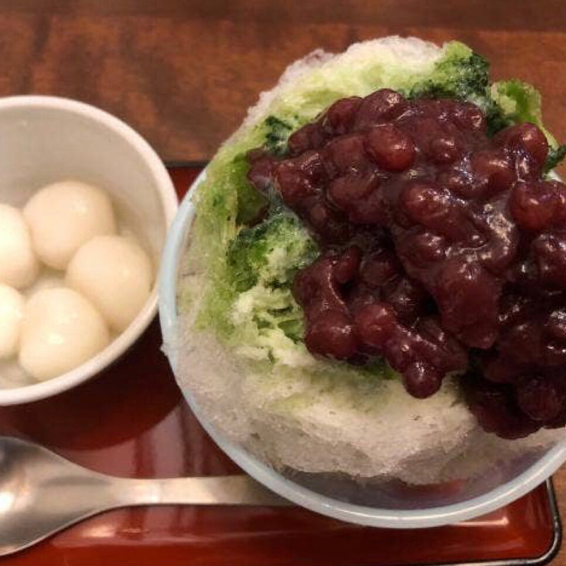 宇治金時ミルク(おかめ)