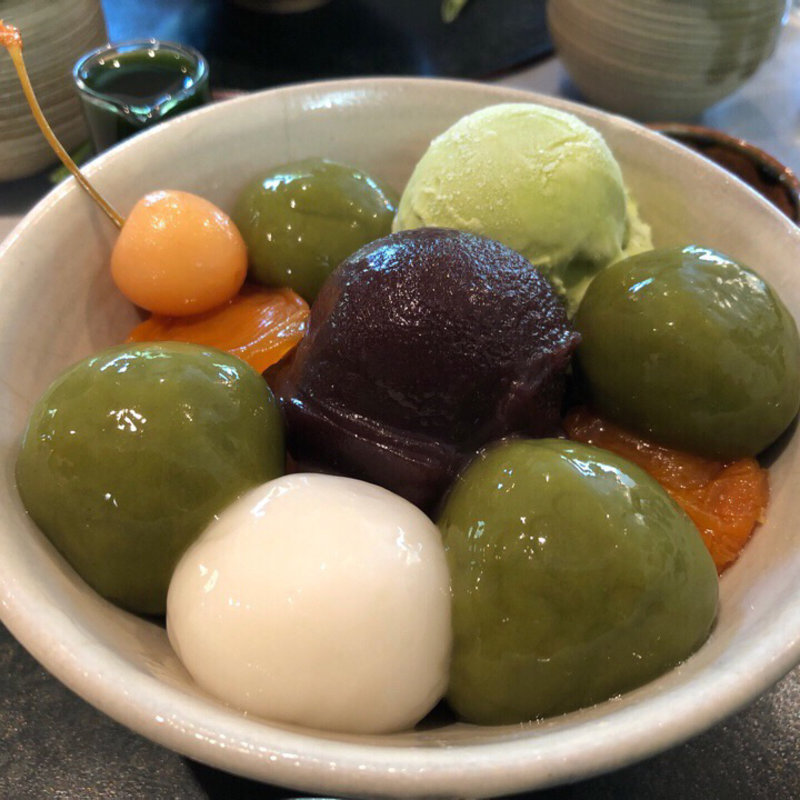 宇治白玉あんみつ(茶房 雲母)