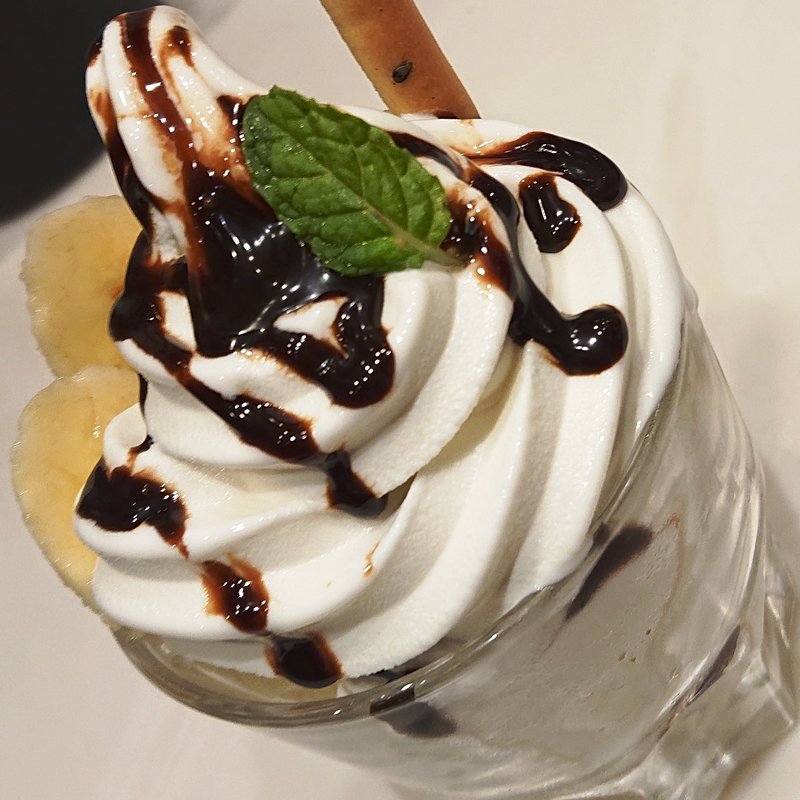 バナナとチョコレートのミニパフェ(パスタモーレ 京都駅店 （PASTA MORE）)