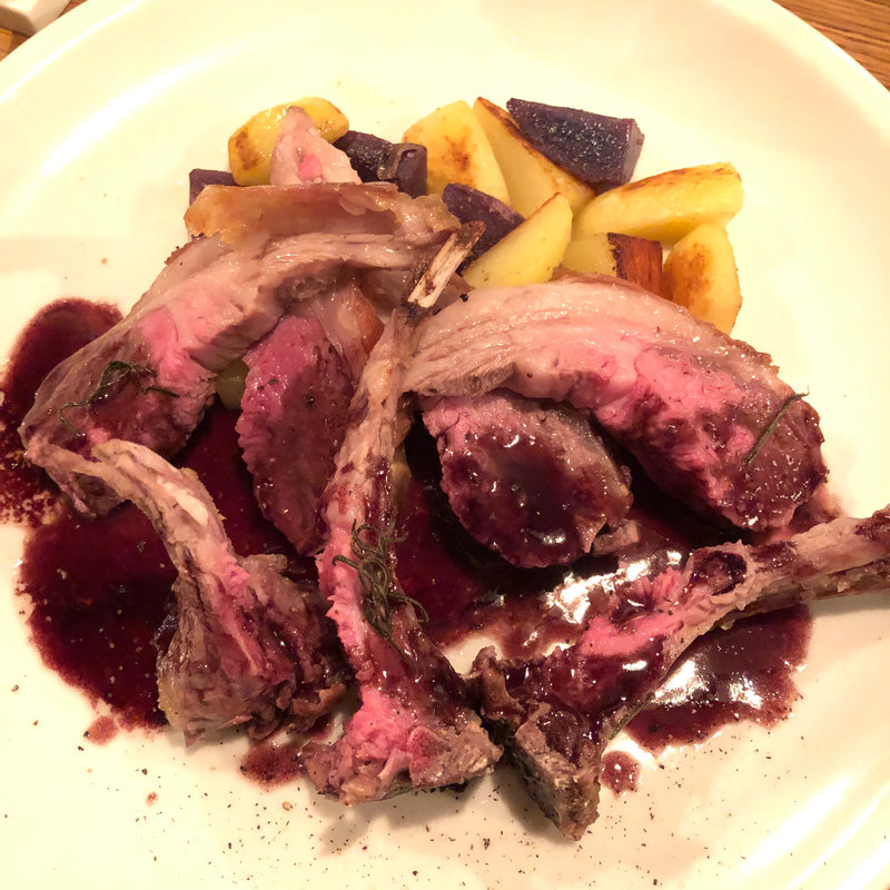 ラム肉のグリル(アクアミネラーレ)