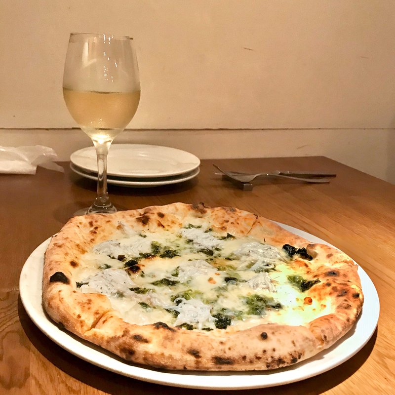 海苔としらすのクリームピザ(ISOLA BLU (イゾラブル))