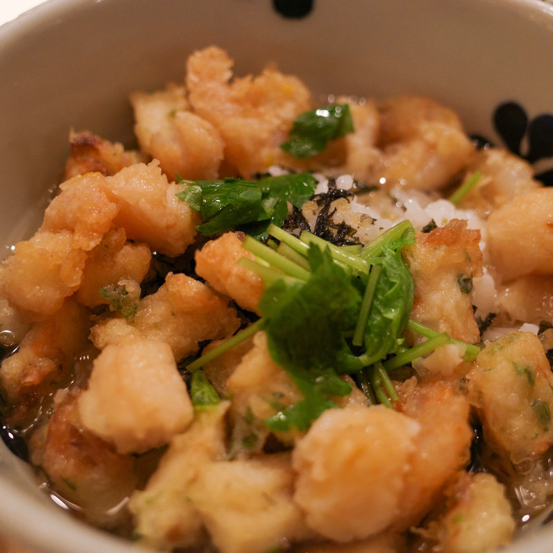 小海老小柱磯天のだし茶漬け(だし茶漬け えん 新丸ビル店)