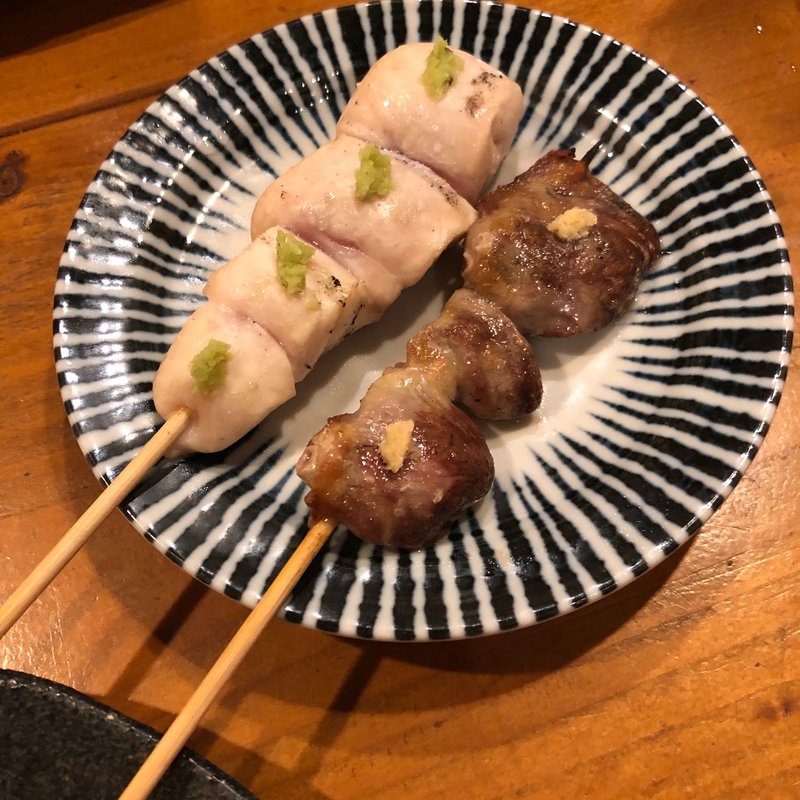 ささみわさびとハツ(焼鳥 赫色)