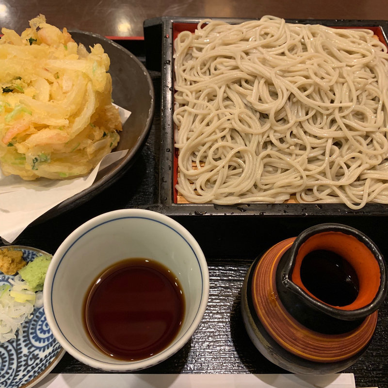 かき揚げ天せいろ 大盛(越後へぎそば一真 （えちごへぎそばいっしん）)