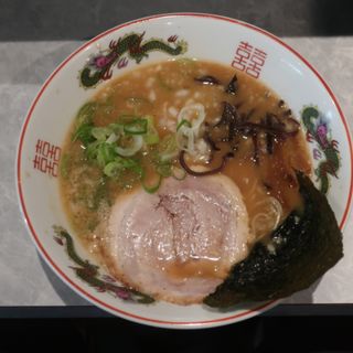 牛骨しょうゆラーメン(極細麺)(麺房徳山)