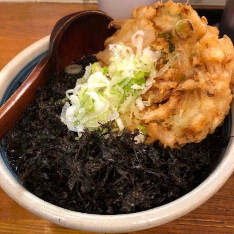 岩のりうどんかき揚げのせ(蕎麦 はないち)