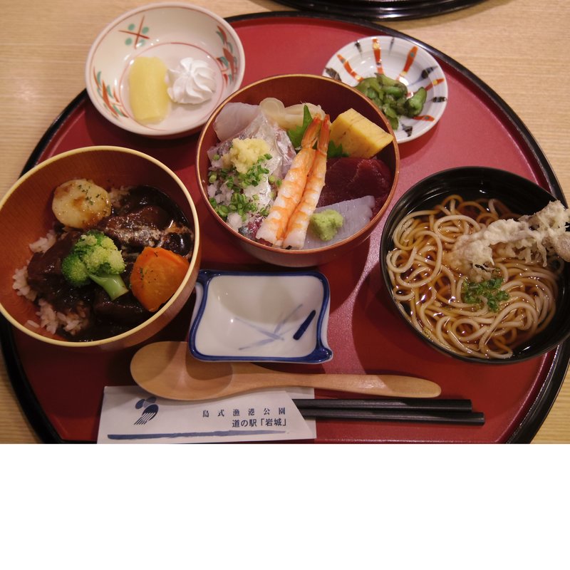 鳥海選び丼(道の駅　岩城　レストラン　はまなす )