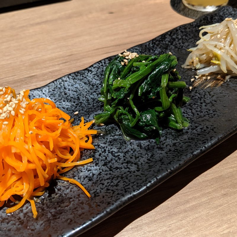 ナムルの盛り合わせ(焼肉あざぶや)