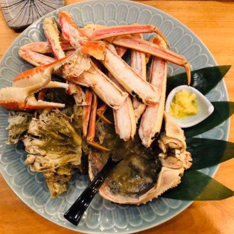 蒸し松葉蟹(旬菜庵あさの)