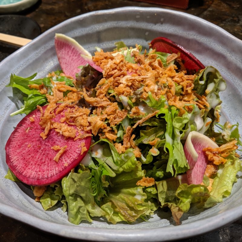 地野菜サラダ(魚の田が肉)