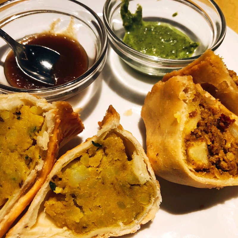 アルサモサとキーマサモサ(アジャンタ)