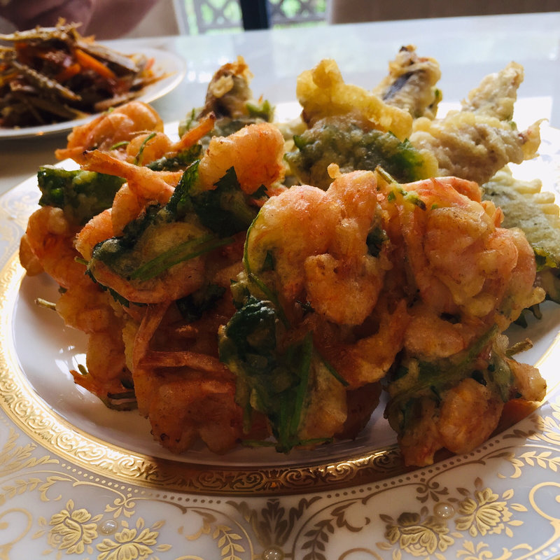 姫甘海老のかき揚げ(Kitchenピエロ)