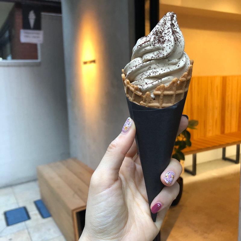 エスプレッソソフトクリーム(eight coffee エイトコーヒー新宿店)