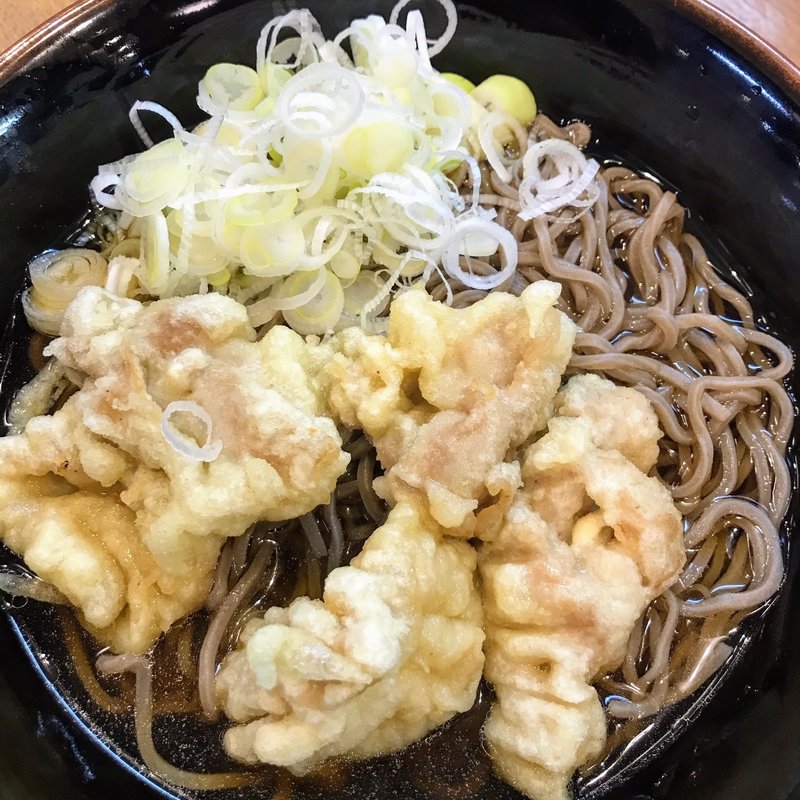 豚天そば(かきつばた 名古屋駅1・2番線店 )