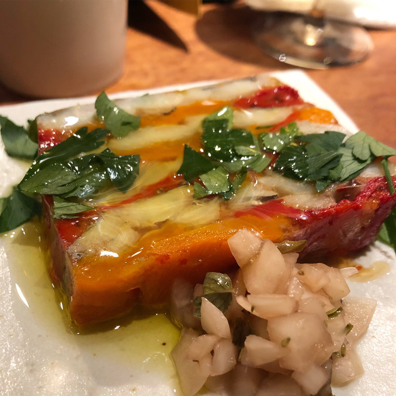 太刀魚とパプリカのテリーヌ(あつあつ リ・カーリカ)