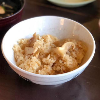 松茸めし(あぜみち山荘 （信州上田の松茸料理）)