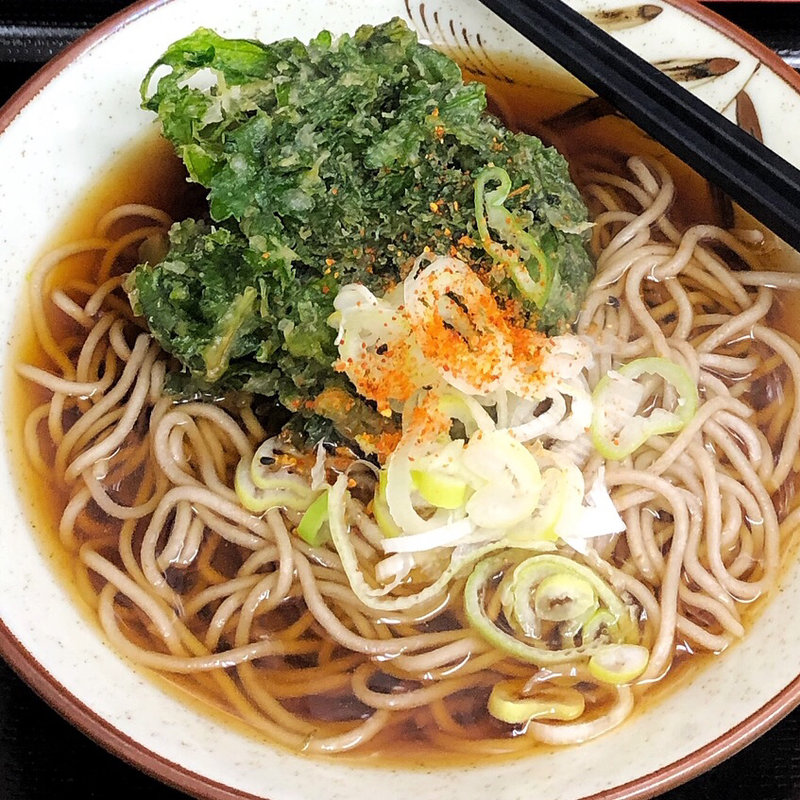 春菊天そば(天かめ 江戸川橋店 )