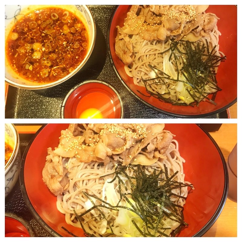冷やし肉蕎麦つけ麺(越後そば 東陽町店 )