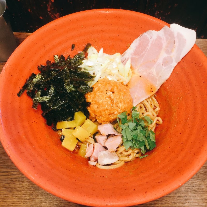 冷製汁なし味噌坦々麺(味噌担担麺 style林 天神橋筋七丁目店)